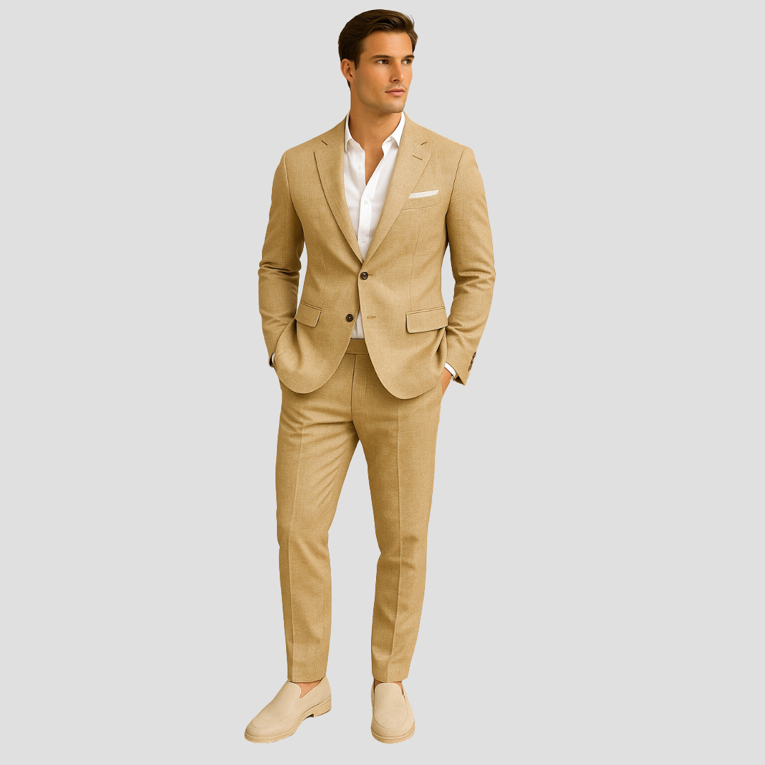 Ties - Slim fit herenpak met rechte pijpen