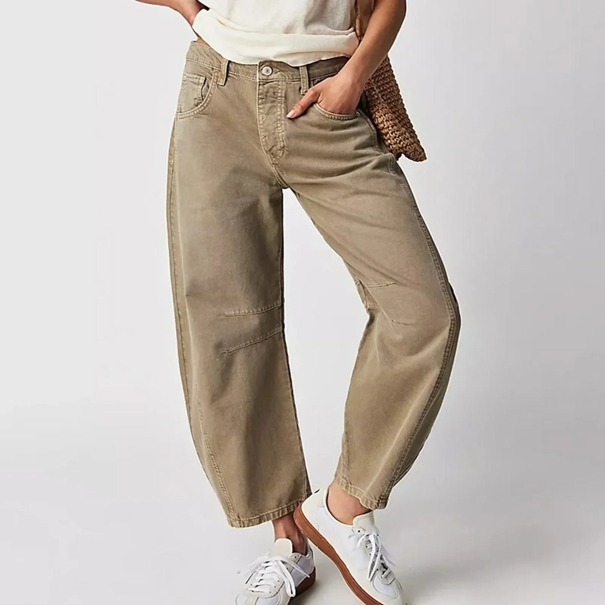 Lena - Relaxed baggy jeans met hoge taille voor dames