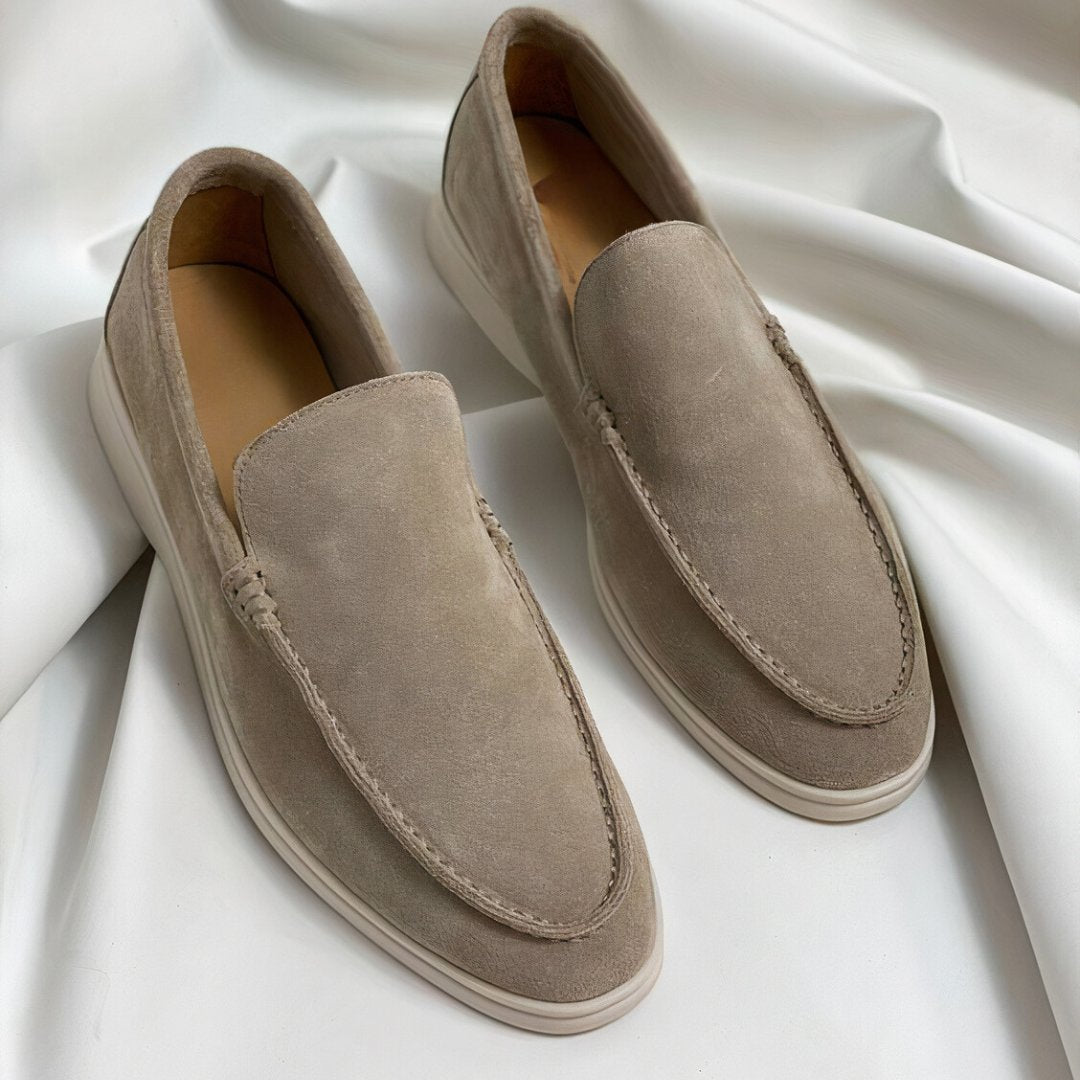 Kees - Vintage leren herenloafers met chunky zool