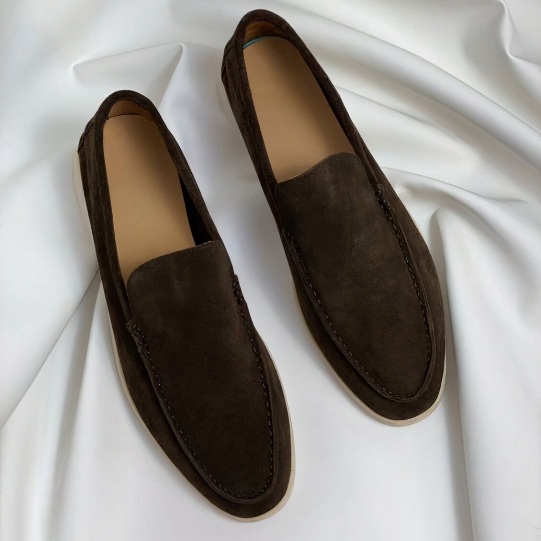 Kees - Vintage leren herenloafers met chunky zool