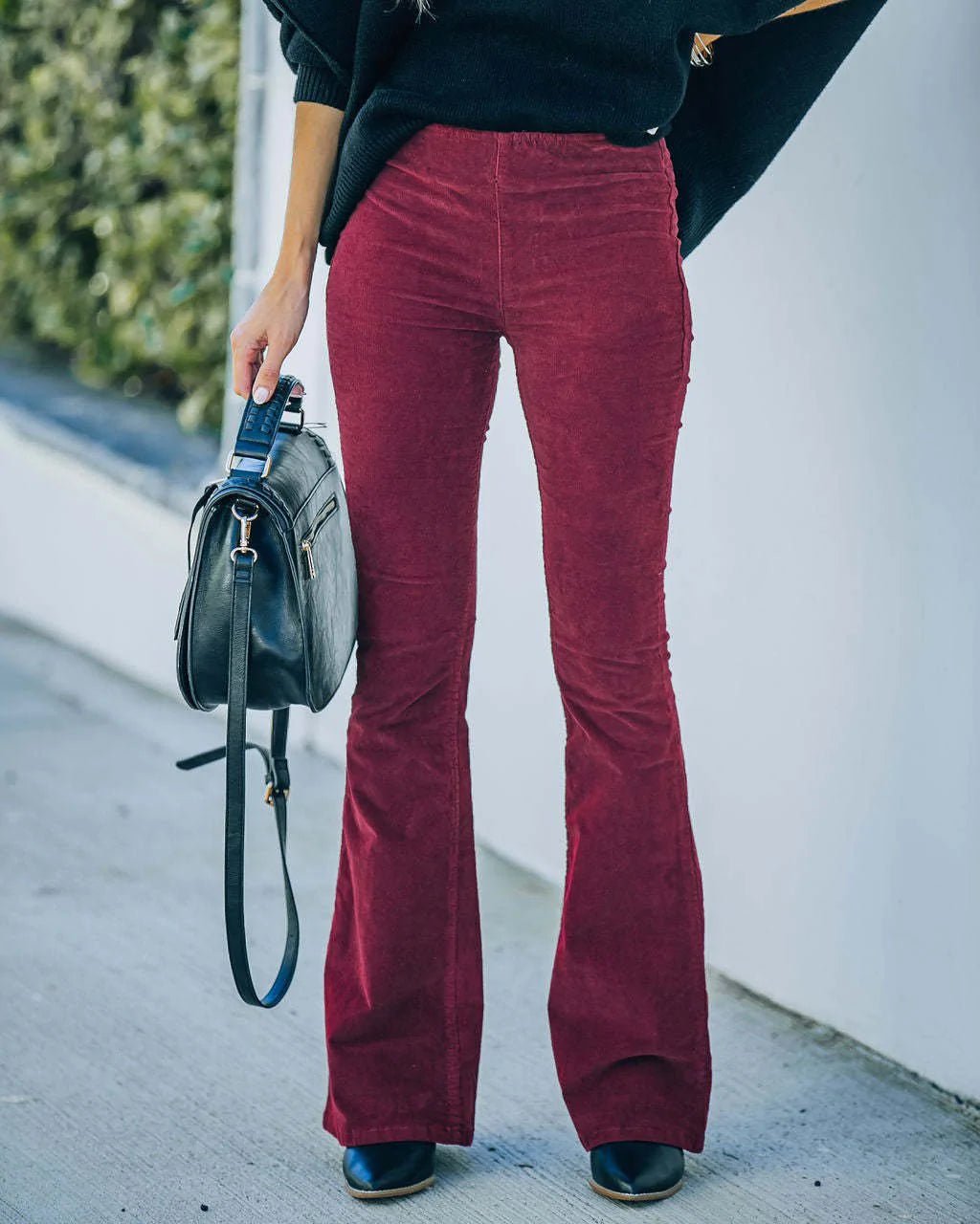 Evi - Elegante corduroy flare broek voor dames