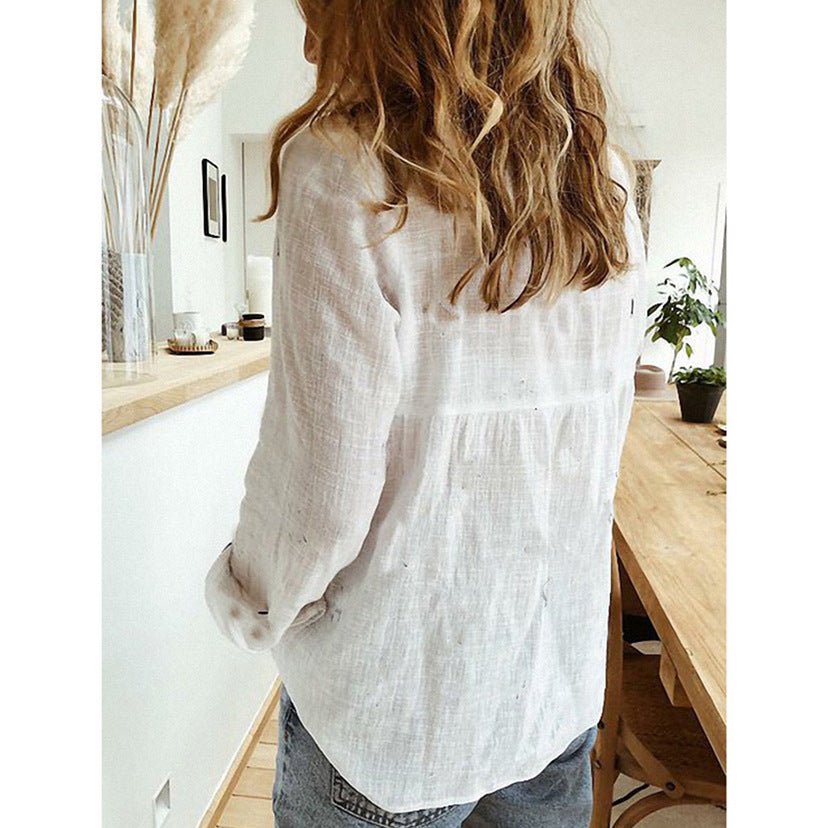 Agnes - Luchtige casual blouse met vogelprint voor dames
