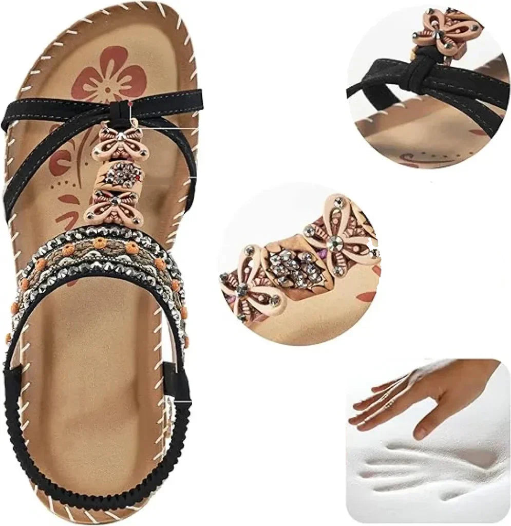 Lynn - Zomerse sandalen met sierbandjes voor dames