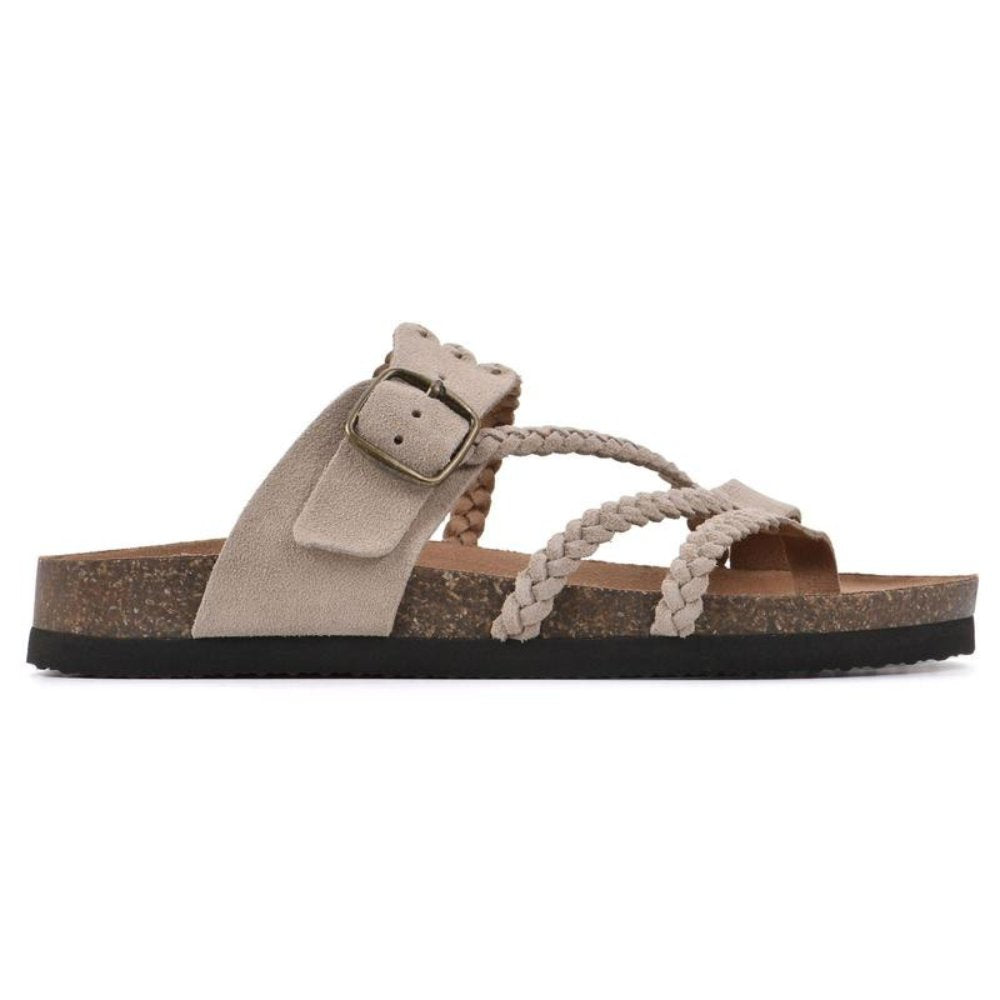 Femke - Gevlochten kurk sandalen voor dames