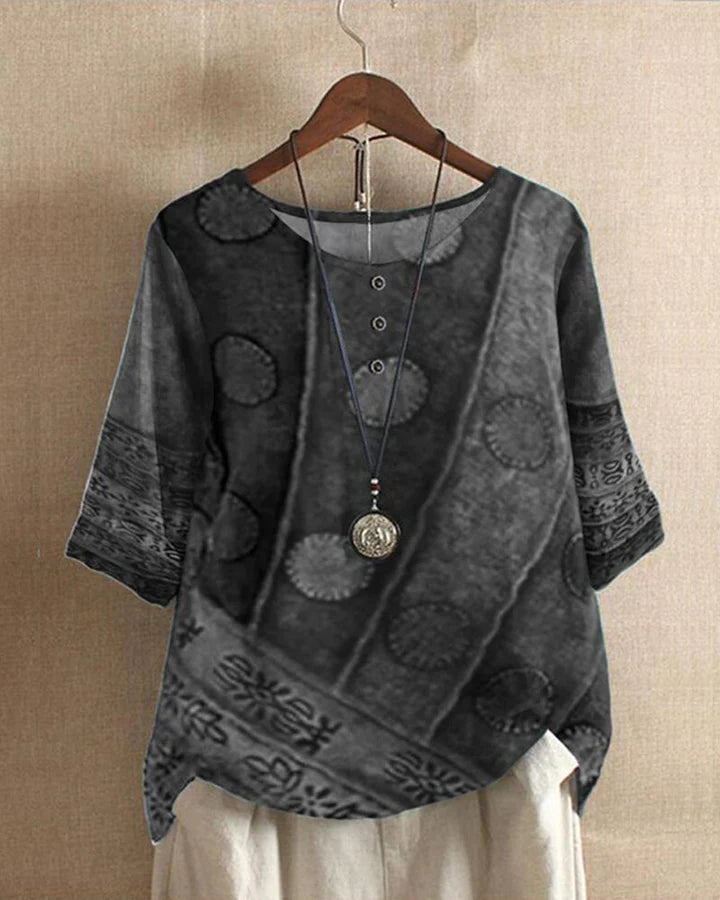 Freya - Elegante top met driekwart mouw voor dames