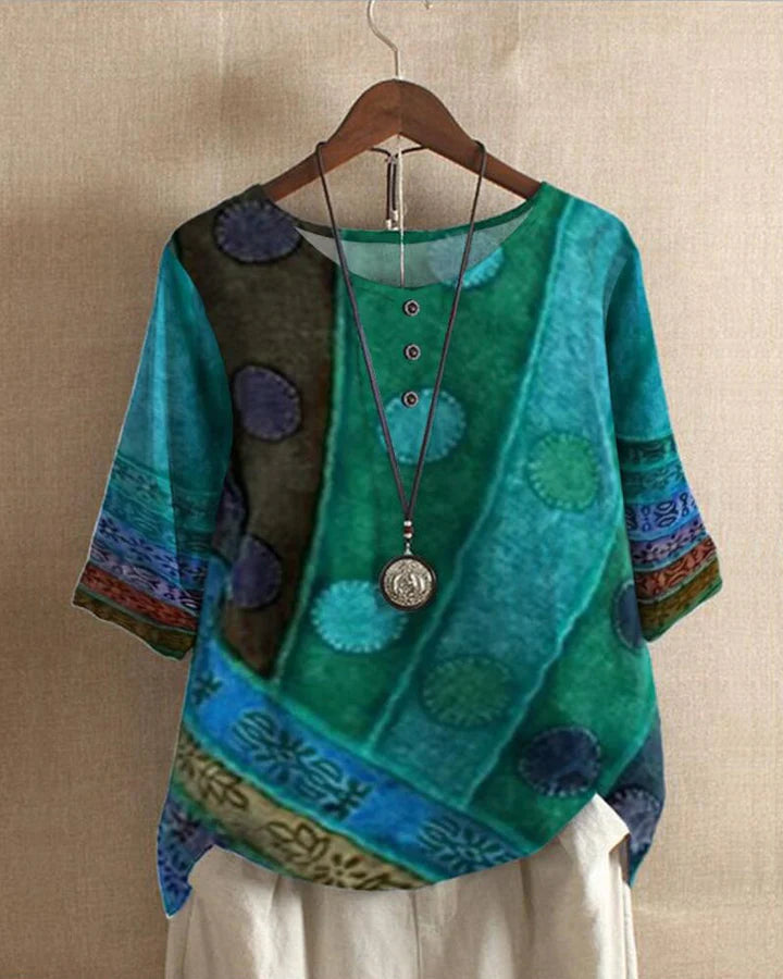 Freya - Elegante top met driekwart mouw voor dames