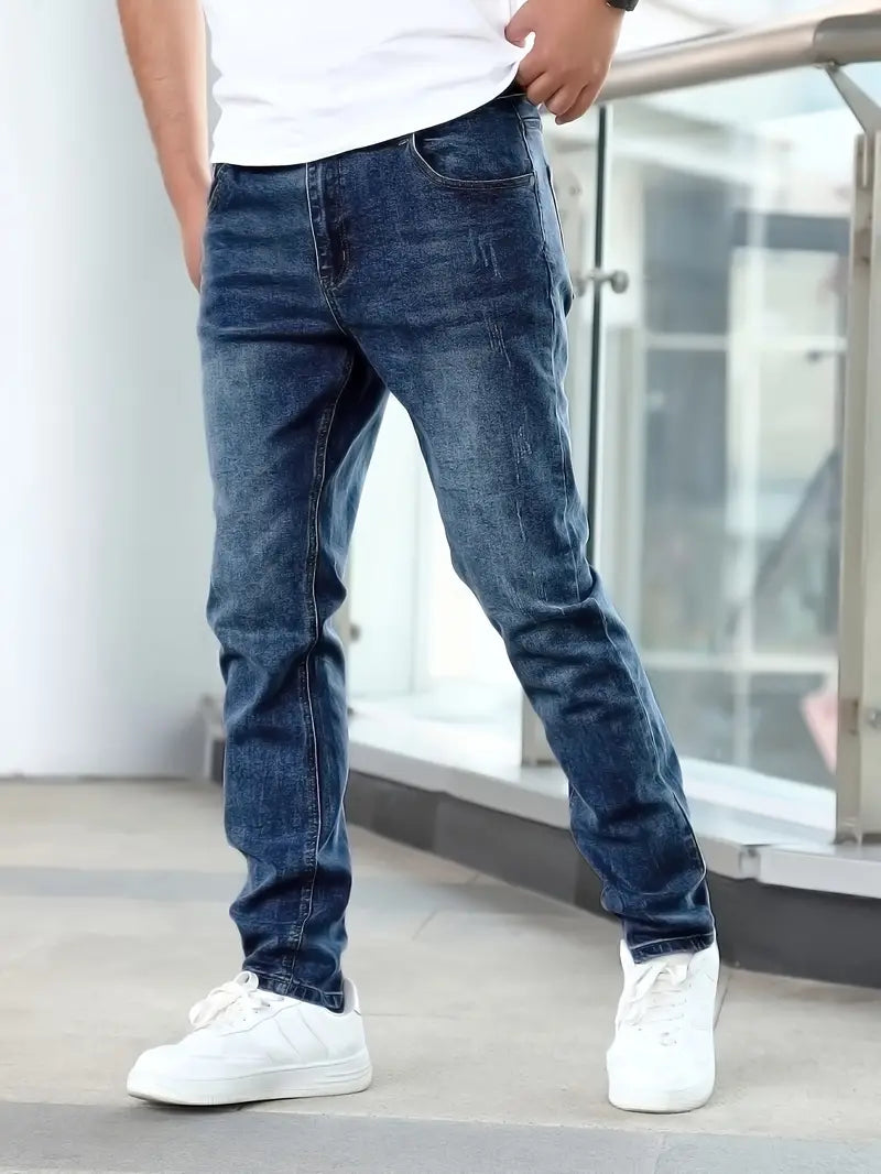 Dennis - Slim fit herenjeans met zakken