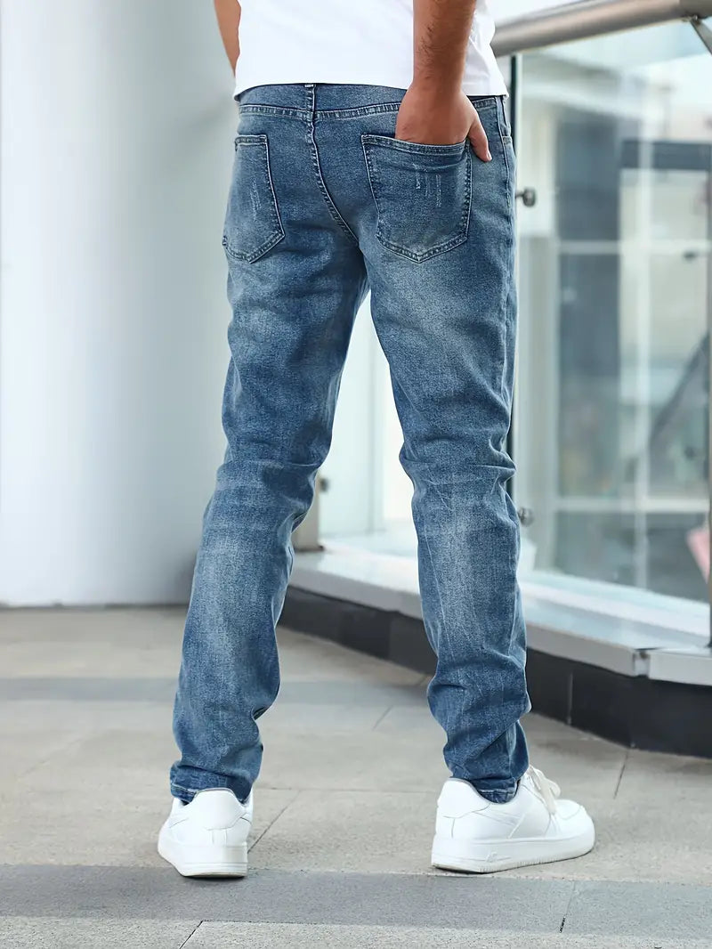 Dennis - Slim fit herenjeans met zakken