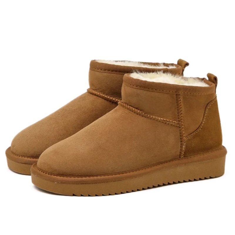 Julia - Stijlvolle gevoerde mini boots voor dames