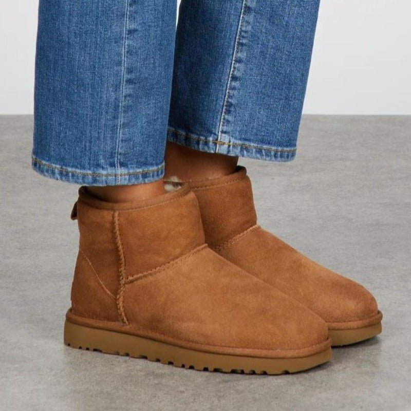 Julia - Stijlvolle gevoerde mini boots voor dames