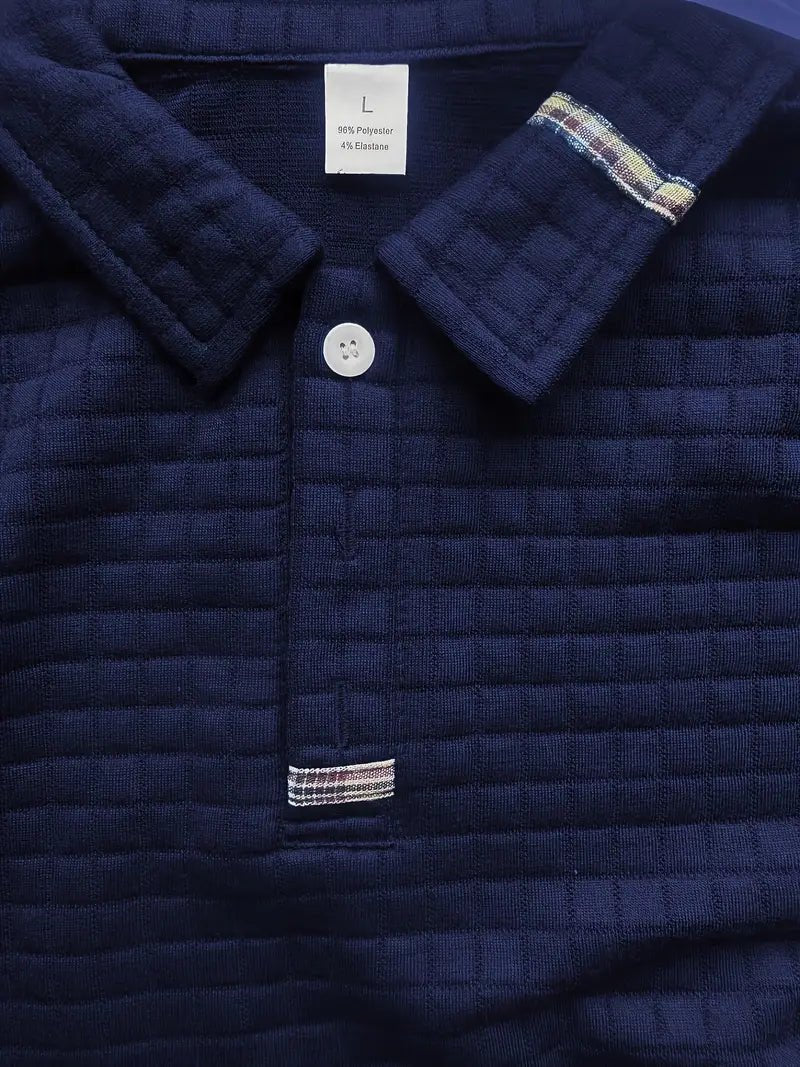 Luuk - Casual longsleeve polo voor heren