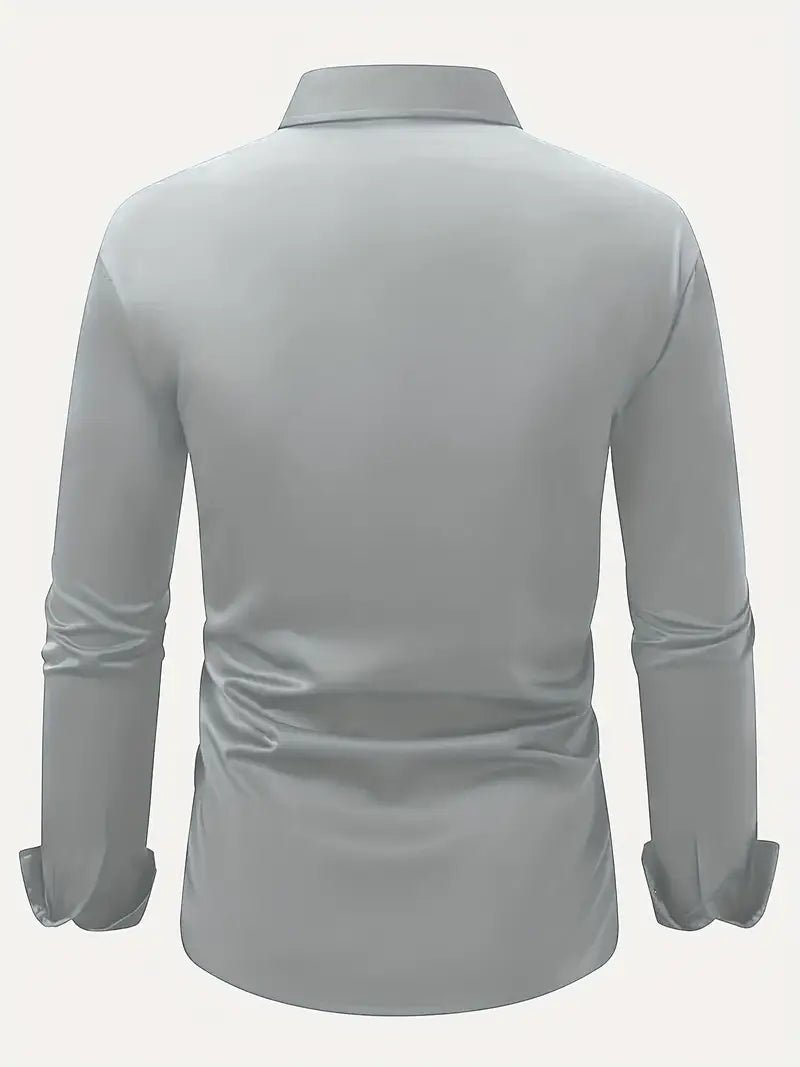 Maarten - Ademend slim fit overhemd met lange mouwen voor heren