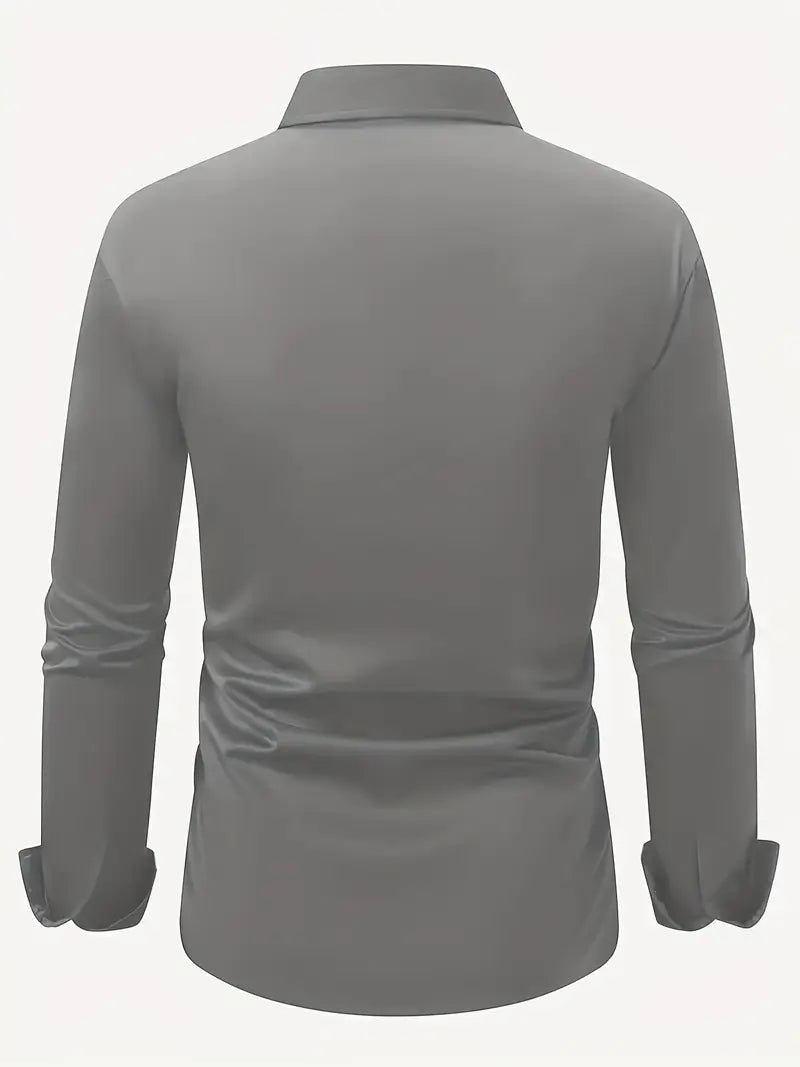 Maarten - Ademend slim fit overhemd met lange mouwen voor heren