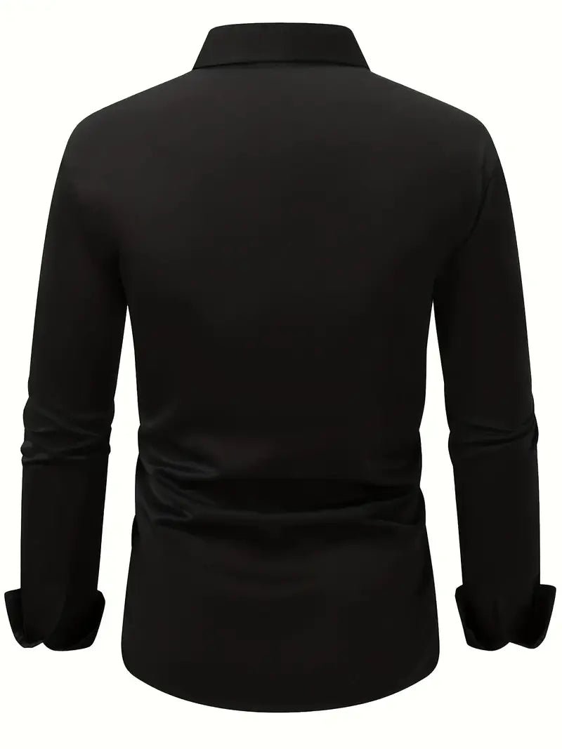 Maarten - Ademend slim fit overhemd met lange mouwen voor heren