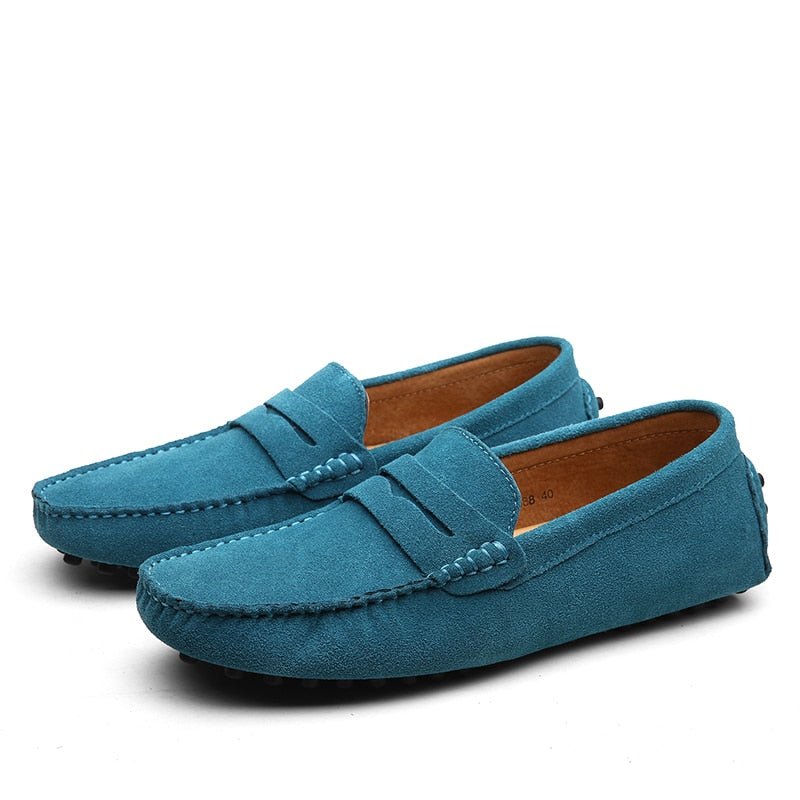 Maarten - Casual suède loafers met penny strap voor heren