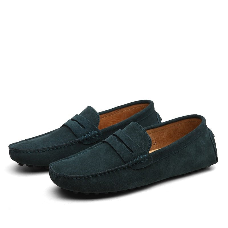 Maarten - Casual suède loafers met penny strap voor heren