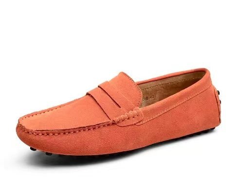 Maarten - Casual suède loafers met penny strap voor heren