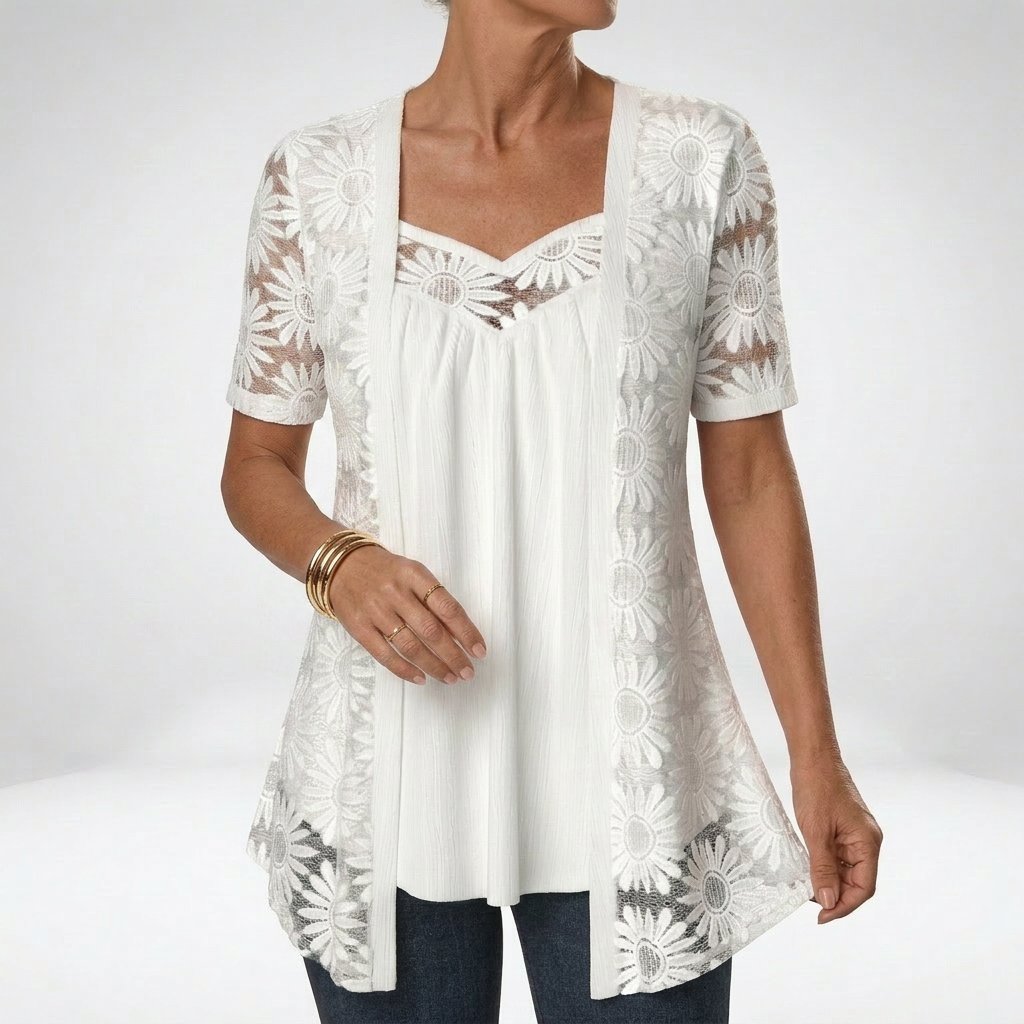 Maud - Elegante kanten blouse voor dames