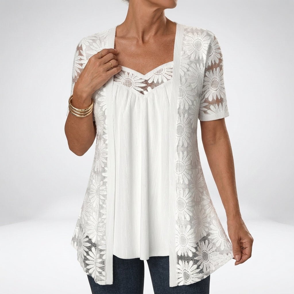 Maud - Elegante kanten blouse voor dames