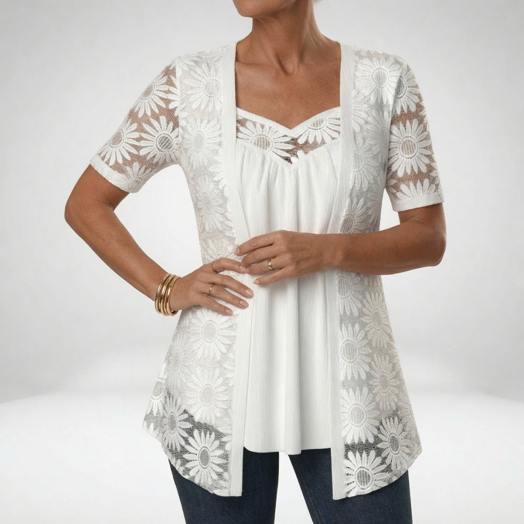 Maud - Elegante kanten blouse voor dames