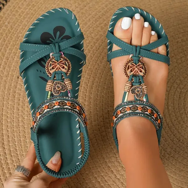 Lynn - Zomerse sandalen met sierbandjes voor dames