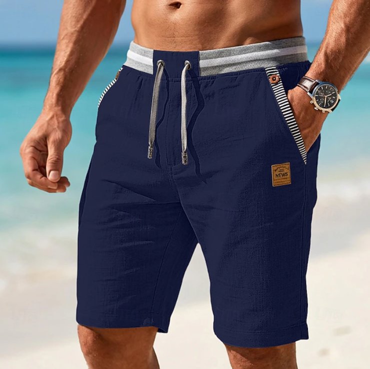 Rens - Lichte zomershort met veterdetail voor heren