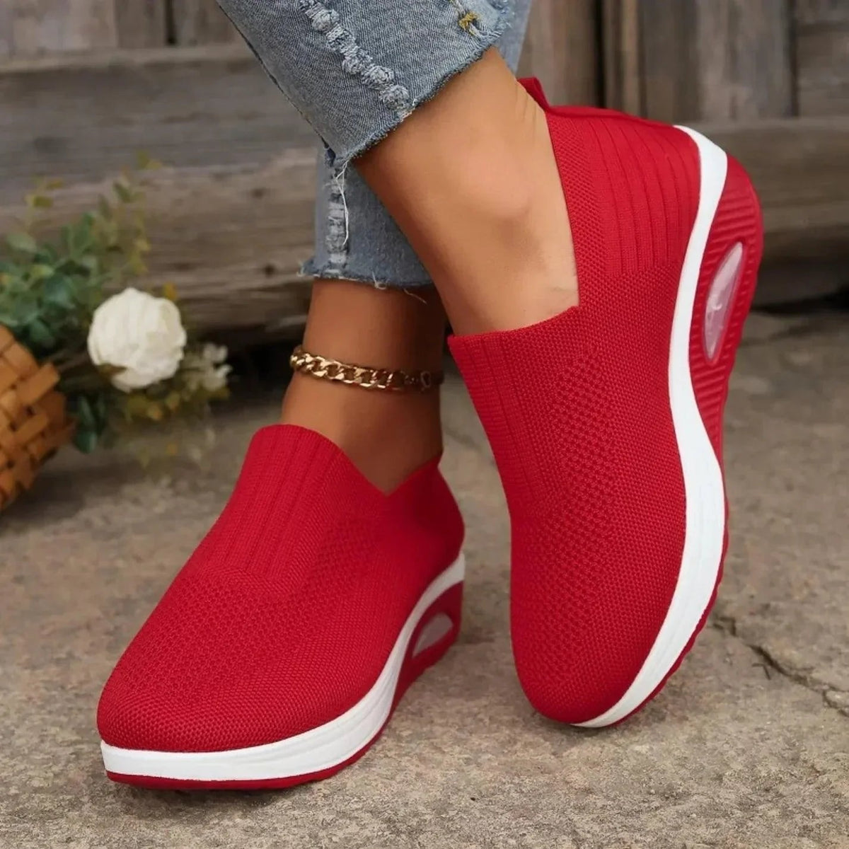 Isa - Sportieve instapsneaker voor dames