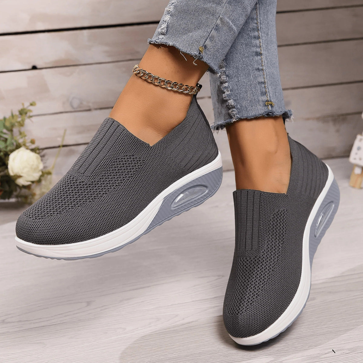 Isa - Sportieve instapsneaker voor dames