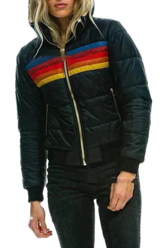 Karlijn - Warme pluche jas met capuchon voor dames