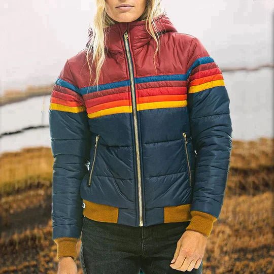 Karlijn - Warme pluche jas met capuchon voor dames