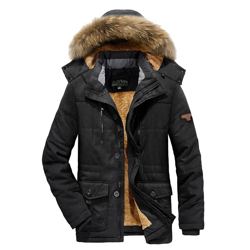 Cristian - Warme fluwelen hoodie met capuchon voor heren