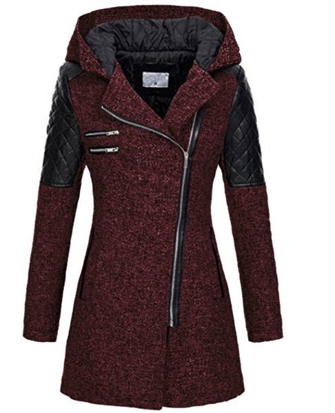 Riley - Lange winterjas met capuchon voor dames