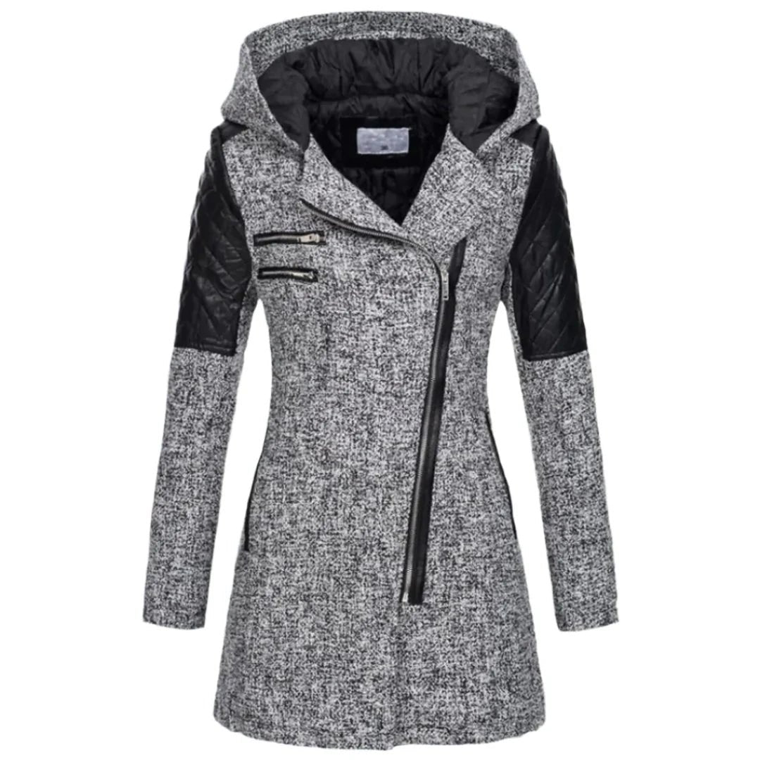 Riley - Lange winterjas met capuchon voor dames
