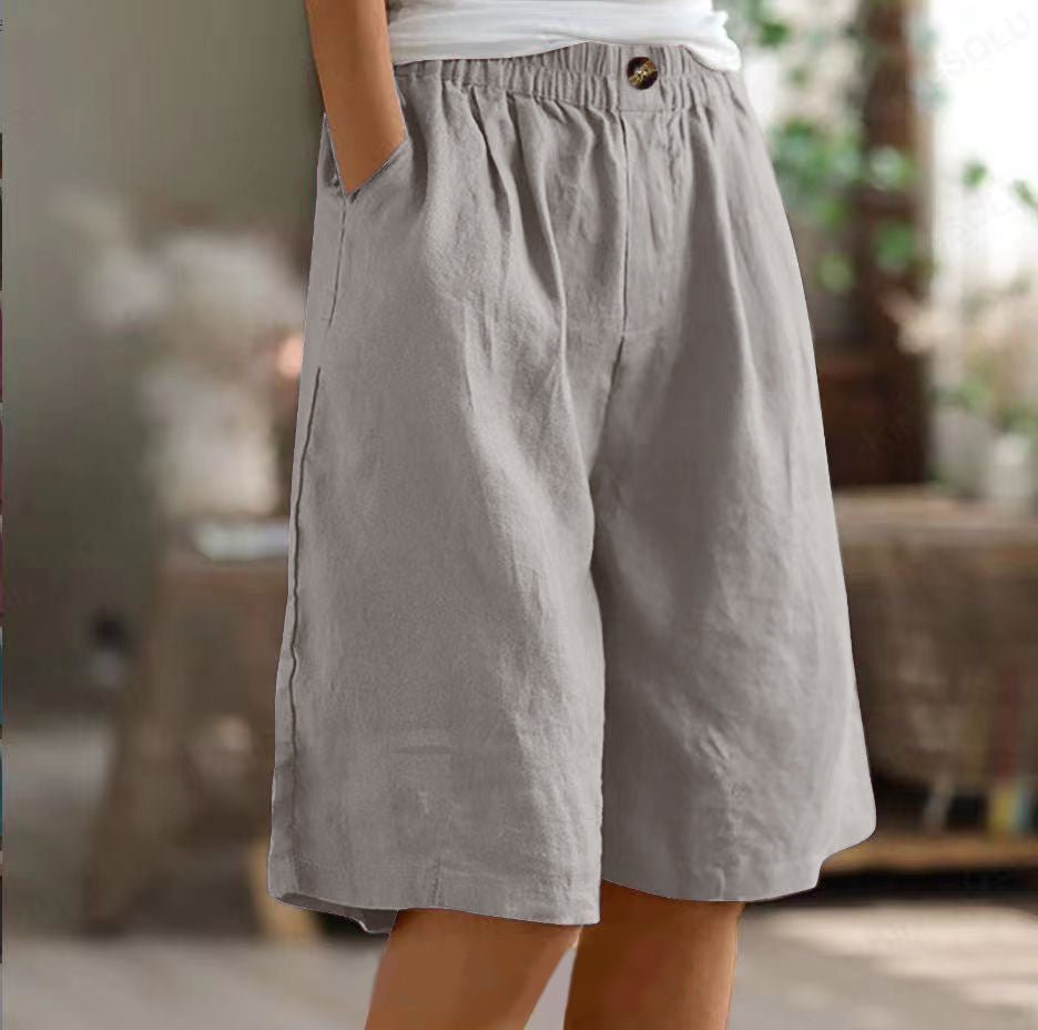 Jules - Wijde shorts met elastische taille voor dames
