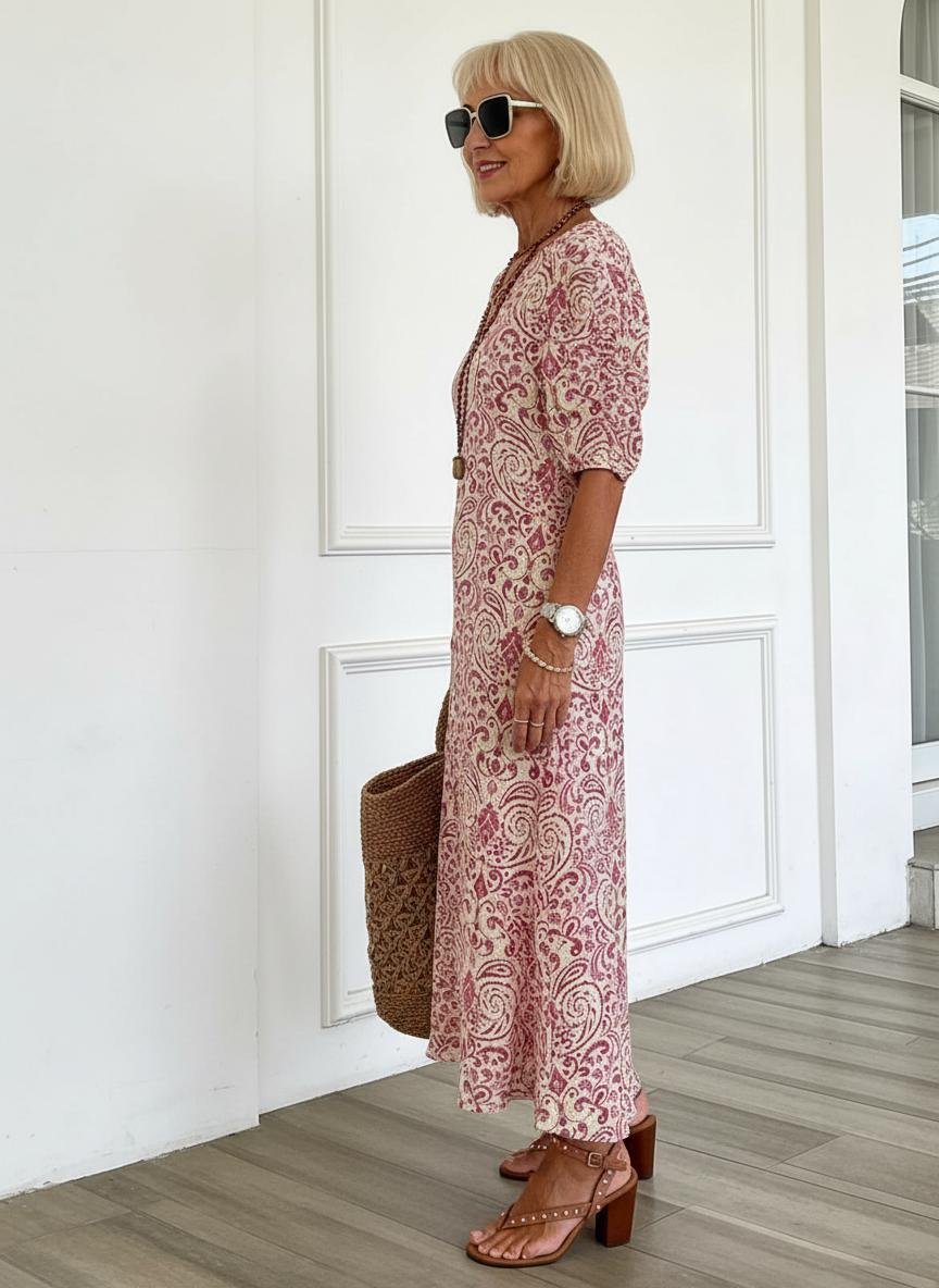 Vilja - Boho maxi jurk met paisleyprint voor dames
