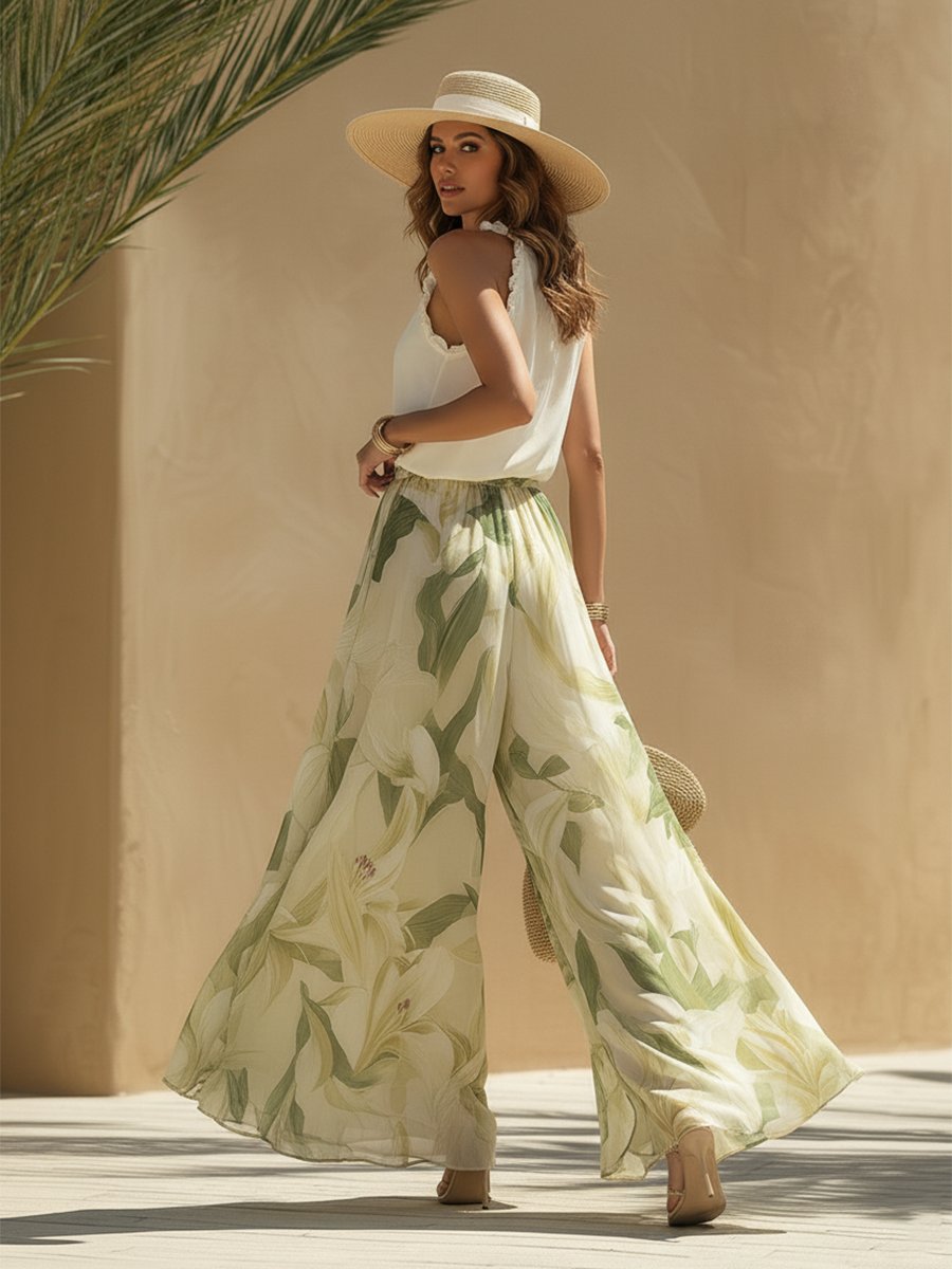 Hanne - Vloeiende zomerset met bloemenprint voor dames